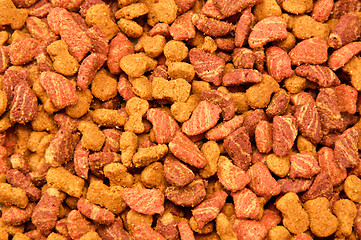 Image showing closeup cat food background