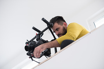 Image showing videographer at work