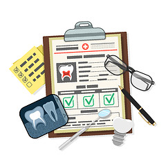 Image showing Medical Dental Record Concept