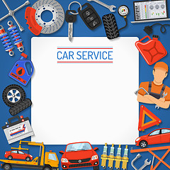 Image showing Car Service Banner and Frame