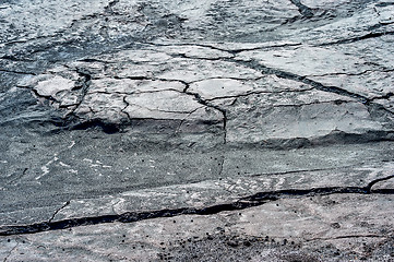 Image showing Dry cracked earth. The concept of global warming.