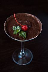 Image showing Ice cream chocolate dessert