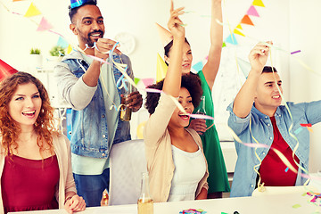 Image showing happy team having fun at office party