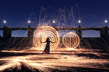 Image showing Long Exposure Light Painted Imagery With Color