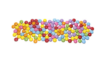 Image showing Multicolored sweets candy pattern