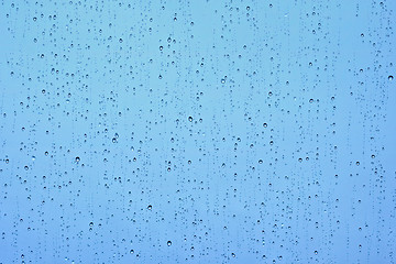 Image showing Rain drops on window