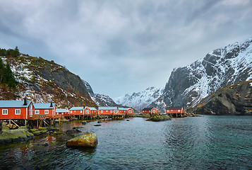 Image showing Nusfjord fishing village in Norway