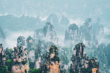 Image showing Zhangjiajie mountains, China