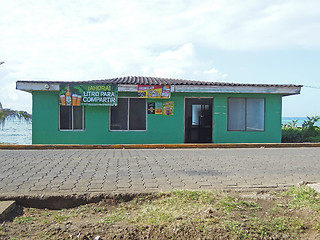 Image showing editorial house typical architecture in Big Corn Island Nicaragu