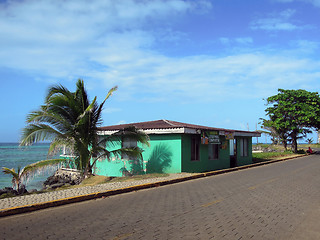 Image showing rum shop bar typical architecture in Big Corn Island Nicaragua C