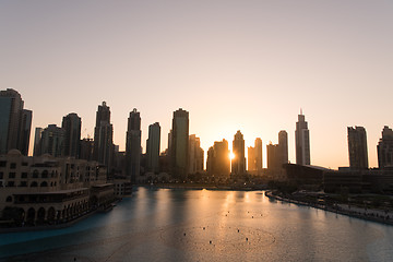 Image showing musical fountain in Dubai