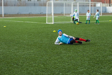 Image showing Happy boy football