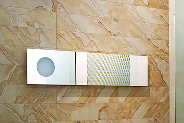 Image showing Marble mirror