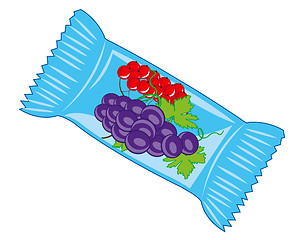 Image showing Vector illustration of the packing the sweetmeat