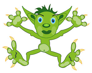 Image showing Vector illustration of the cartoon of the green crock