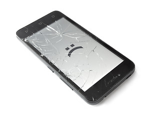 Image showing  Broken smart phone