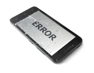 Image showing  Broken smart phone