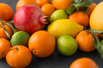 Image showing close up of citrus fruits