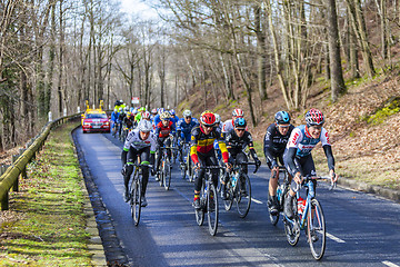 Image showing The Peloton - Paris-Nice 2017