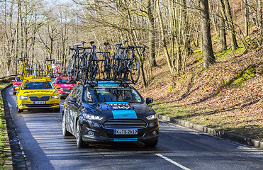 Image showing Group of Technical Cars - Paris-Nice 2017