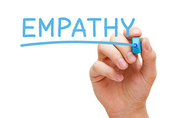 Image showing Word Empathy Handwritten With Blue Marker