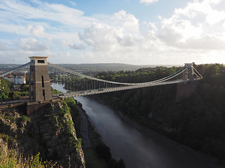 Image showing Clifton Suspension Bridge in Bristol