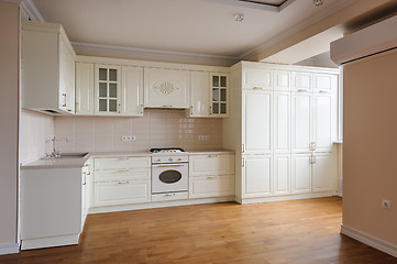 Image showing Classic cream colored kitchen