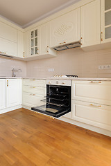 Image showing Classic cream colored kitchen