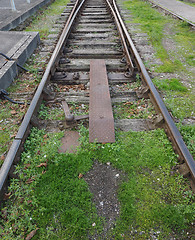 Image showing Railway track detail