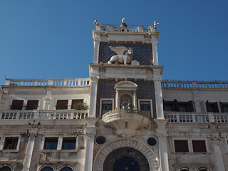 Image showing St Mark clock tower in Venice