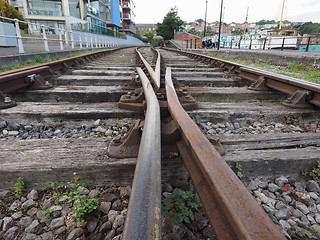 Image showing Railway track detail