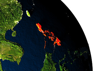 Image showing Philippines from space