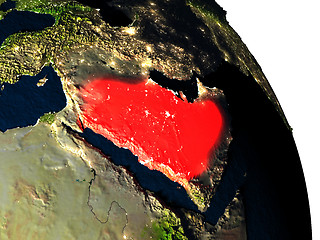 Image showing Saudi Arabia from space