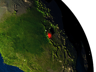 Image showing Rwanda from space