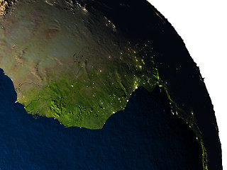 Image showing Ghana from space