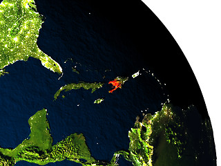 Image showing Haiti from space