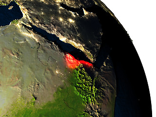 Image showing Eritrea from space