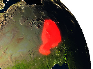 Image showing Niger from space