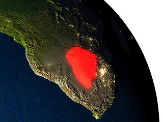 Image showing Botswana from space