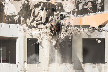 Image showing Demolition site of a building