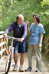 Image showing Senior asian couple