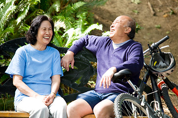 Image showing Senior asian couple