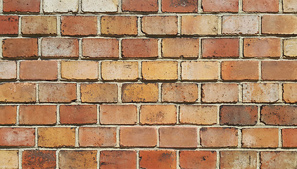 Image showing Background of old vintage brick wall