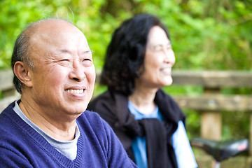 Image showing Happy senior asian couple