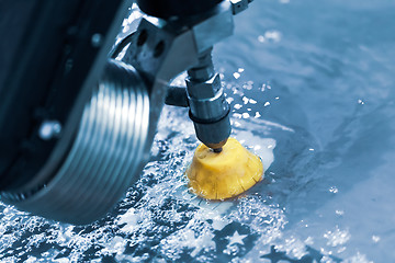 Image showing CNC water jet cutting machine