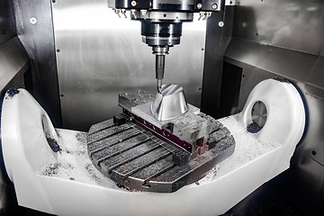 Image showing Metalworking CNC milling machine.