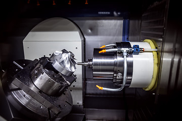 Image showing Metalworking CNC milling machine.