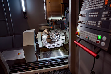 Image showing Metalworking CNC milling machine.