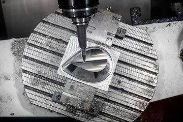 Image showing Metalworking CNC milling machine.