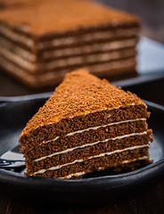 Image showing Chocolade  honey cake